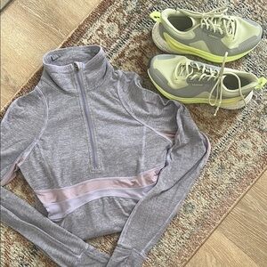 Lululemon quarter zip & sneakers size 7